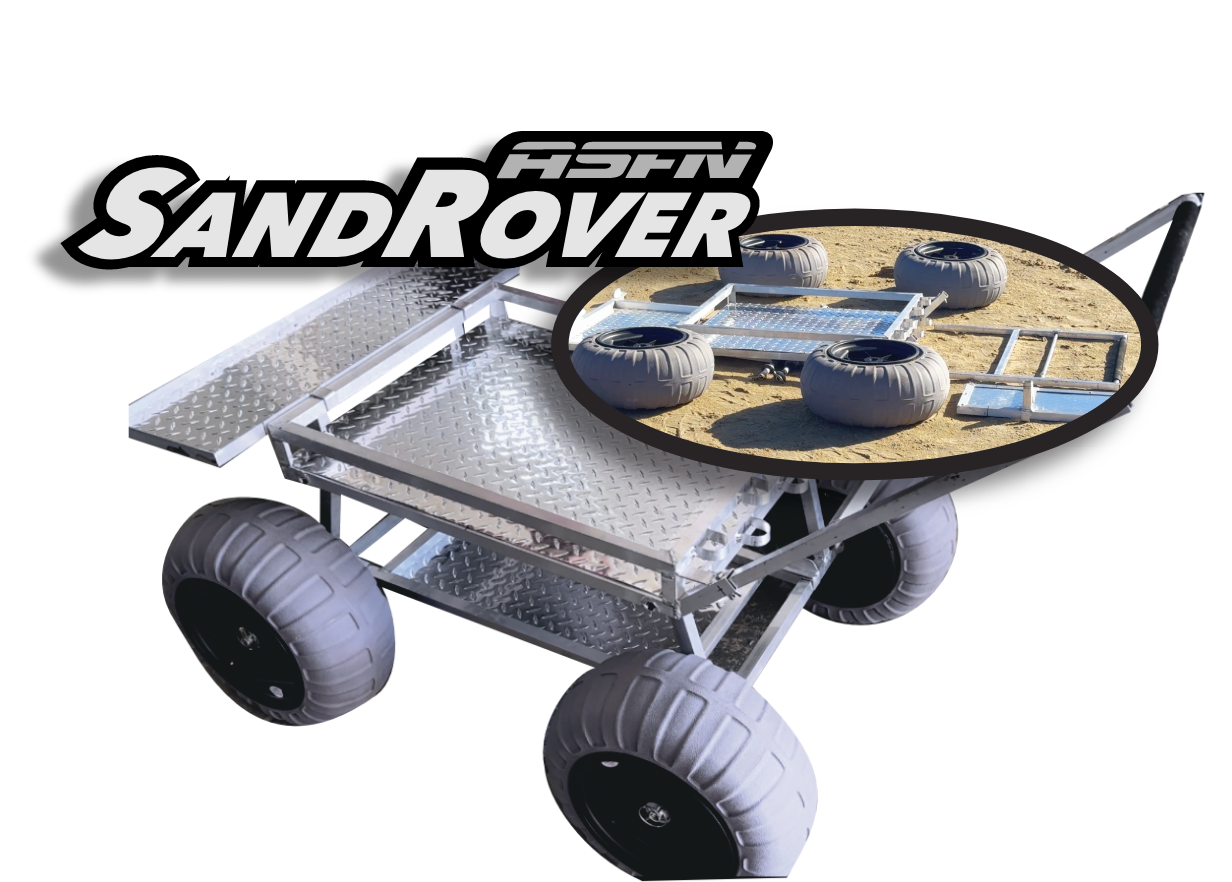 ASFN Sand Rover Beach Trolley
