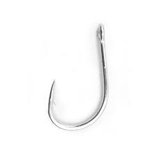 Mustad Ringed Soi Hook 3/0 saltwater bait fishing hook with UltraPoint needle-point technology and corrosion-resistant finish.