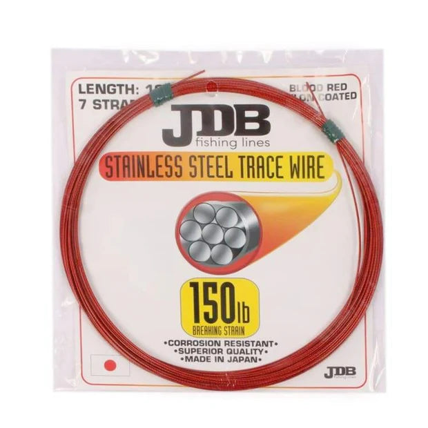 JDB Nylon Coated Stainless Steel Wire Red