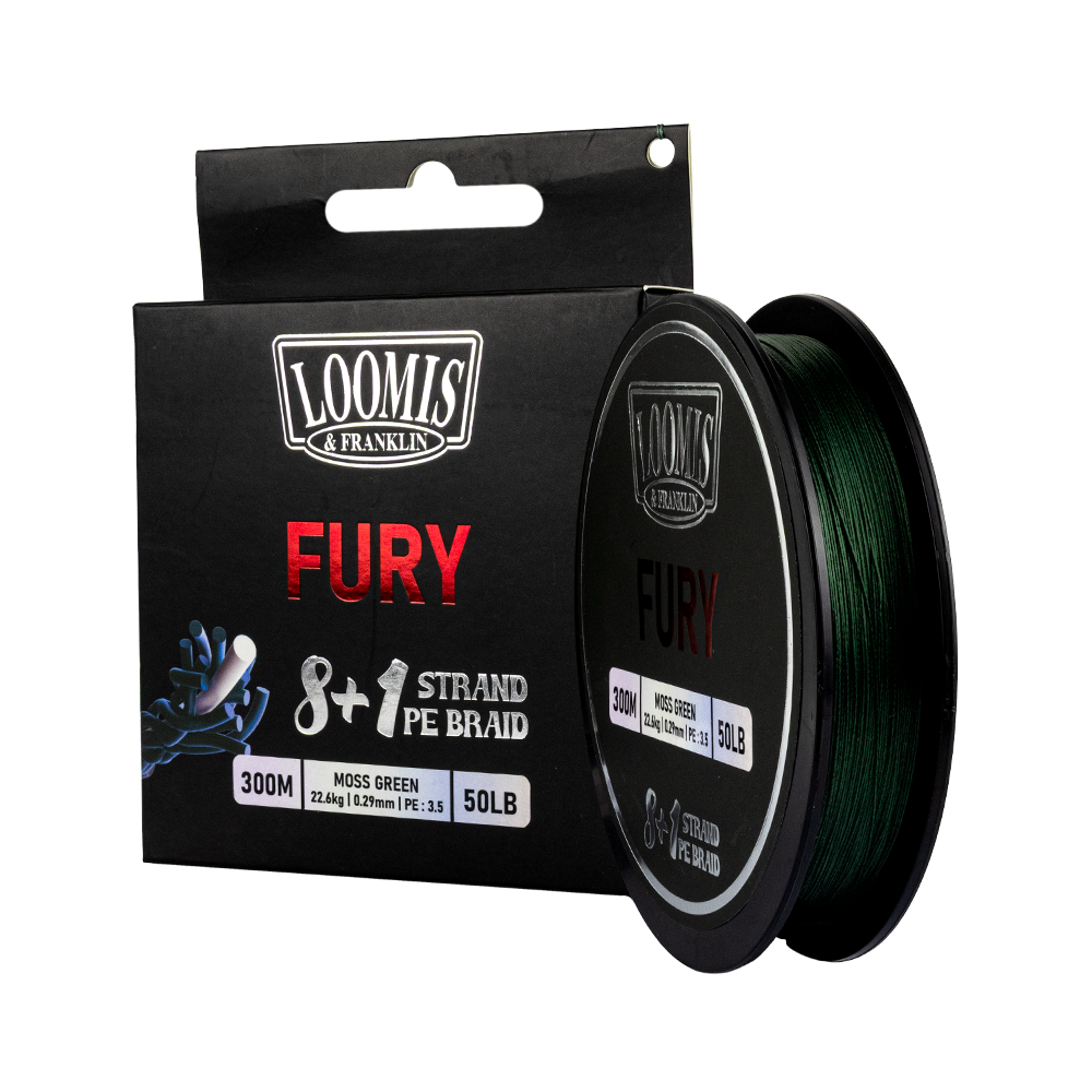 Loomis & Franklin Fury 8+1 PE Braid Moss Green