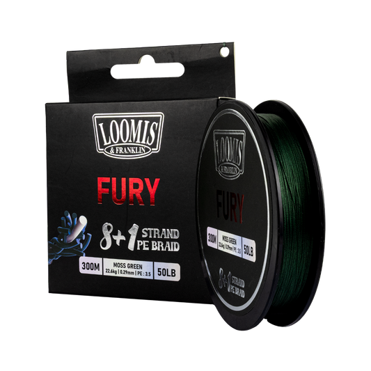 Loomis & Franklin Fury 8+1 PE Braid Moss Green